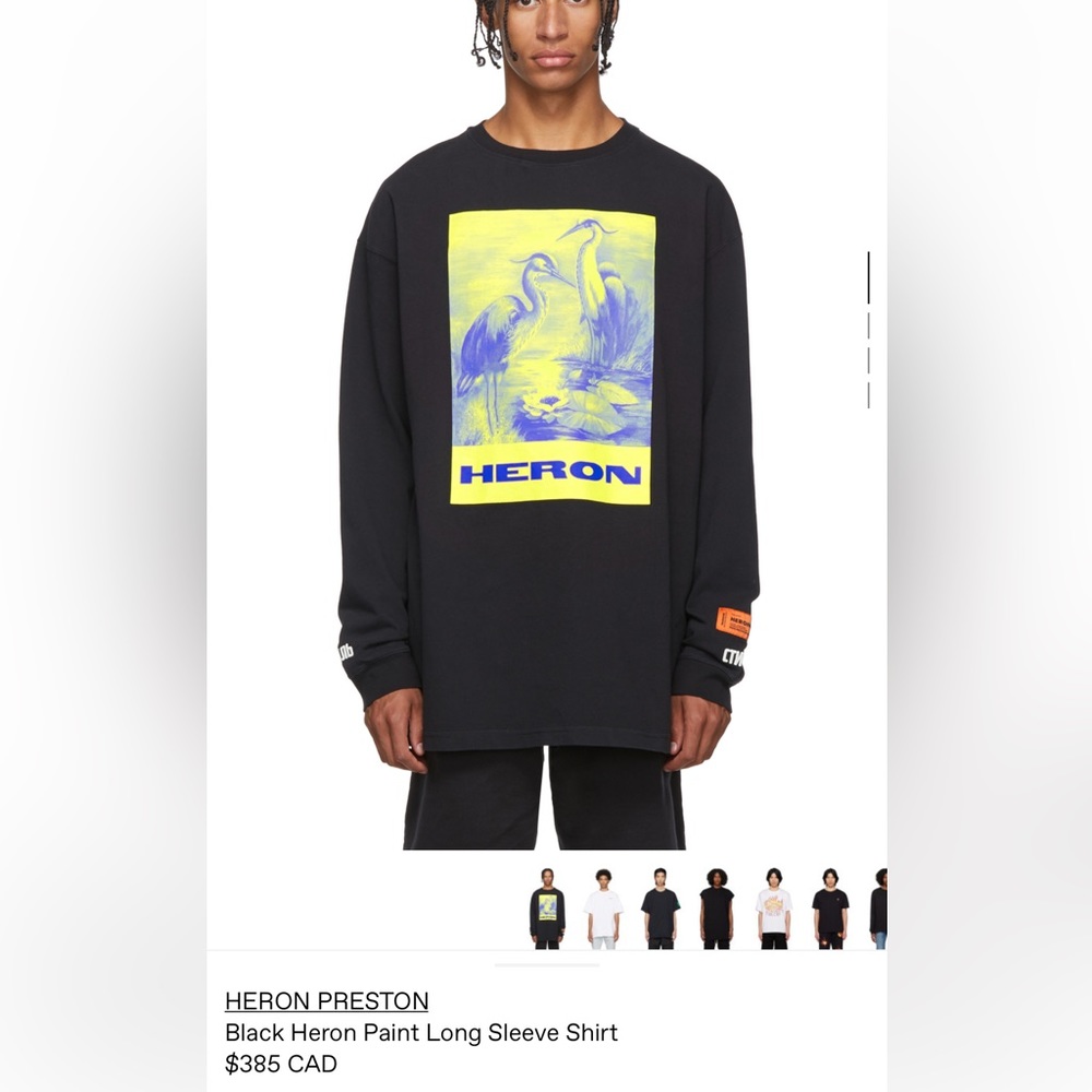 Heron Preston long sleeve shirt